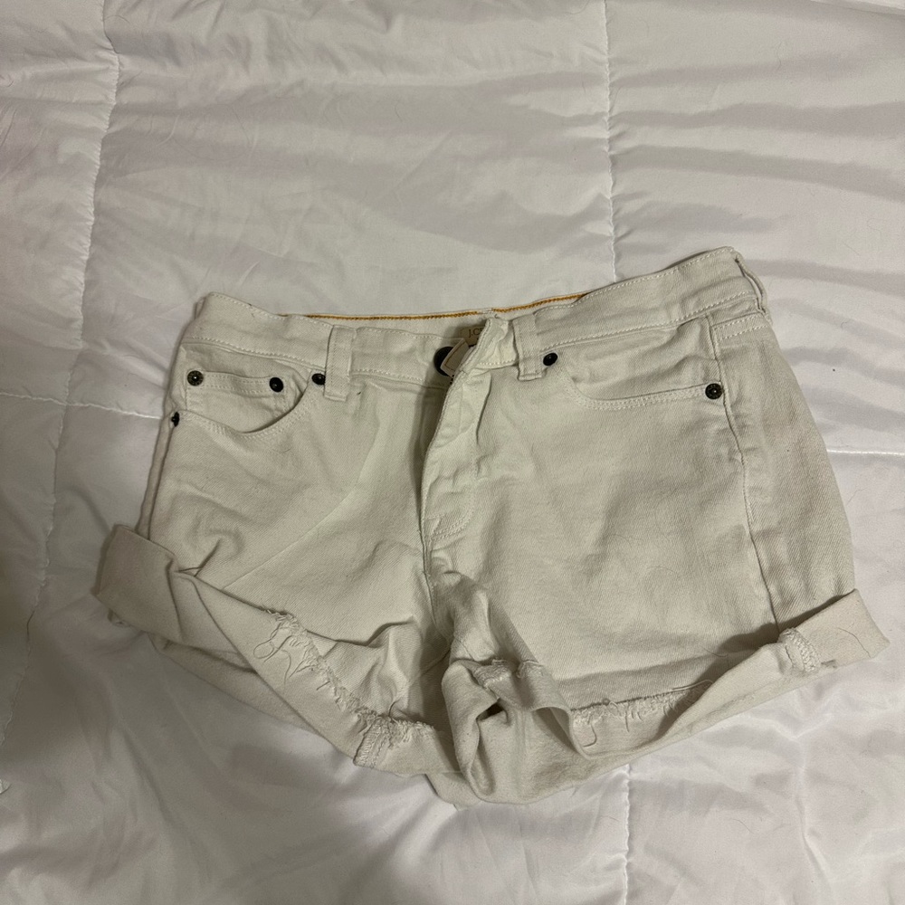 J Crew White Jean Shorts
